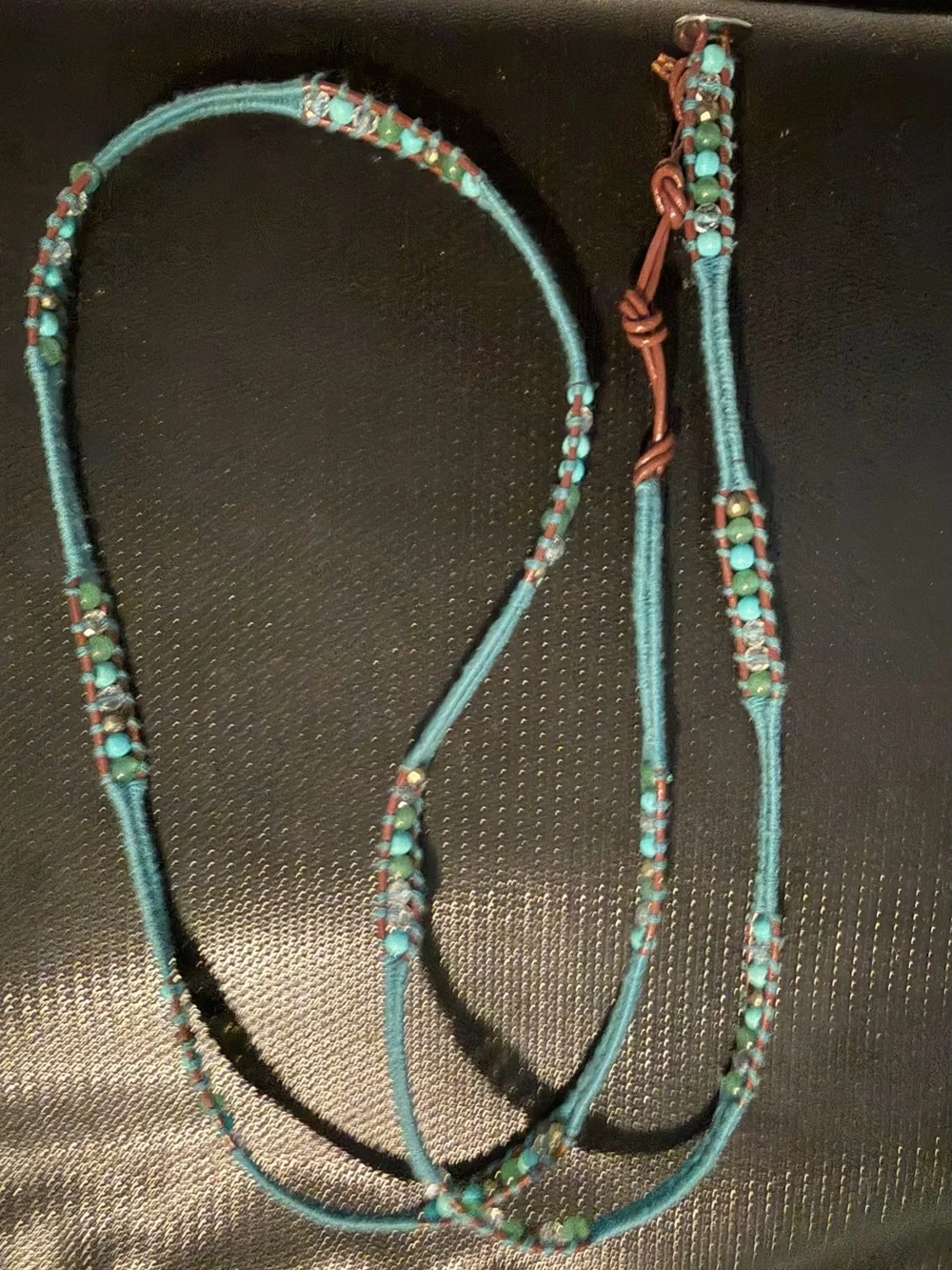 Turquoise Beaded Wrap Bracelet - Women Jewelry
